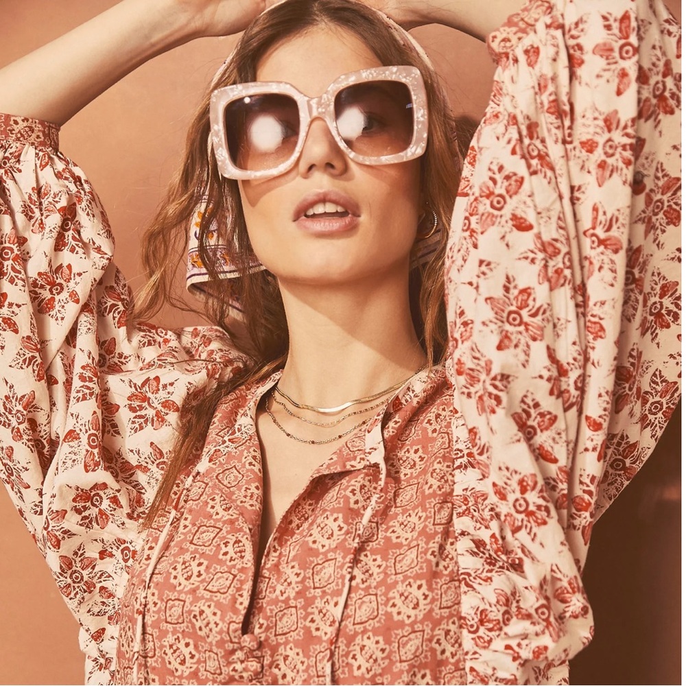NWT Small Free People Hazy Maisy Maxi Printed Dress ❤️